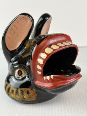 MCM Democrat Donkey "Big Mouth" Ashtray Political Campaign Ceramic Rare